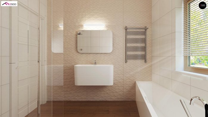 Проект дома U8 B 40 - 9 С мансардным этажом дома в Киеве