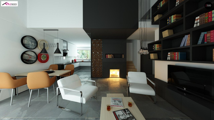 Проект дома U122 - 5 С мансардным этажом дома в Киеве