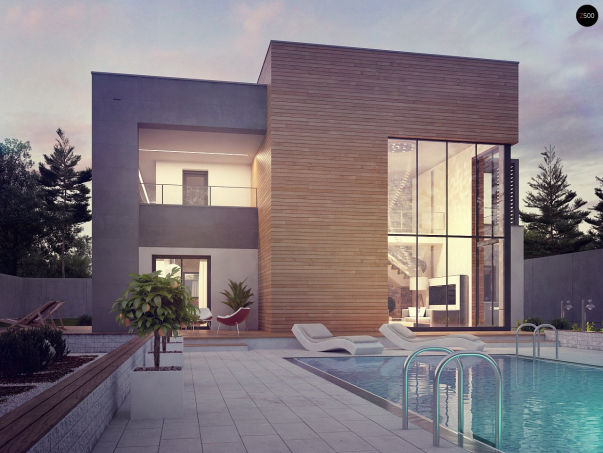 Проект дома Ux108 - 10 Двухэтажные дома в Киеве