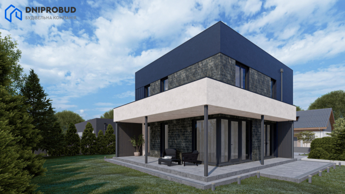 Проєкт будинку Db 18 v1 - Двоповерхові дома у Києві