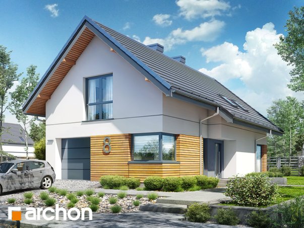 Проект дома Дом в лиголях - 1 С мансардным этажом дома в Киеве