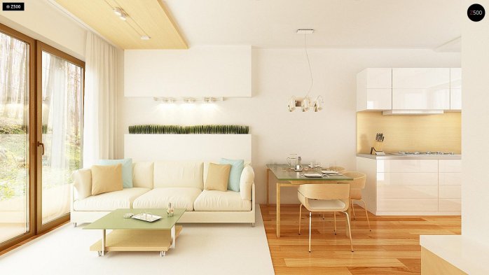 Проект дома U262 - 4 Одноэтажные дома в Киеве