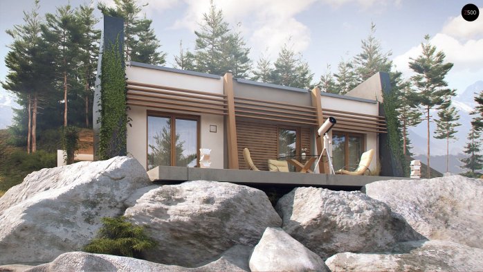 Проект дома Ux106 - 6 Одноэтажные дома в Киеве