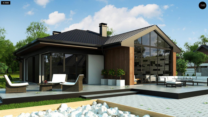 Проект дома U406 - 2 Одноэтажные дома в Киеве