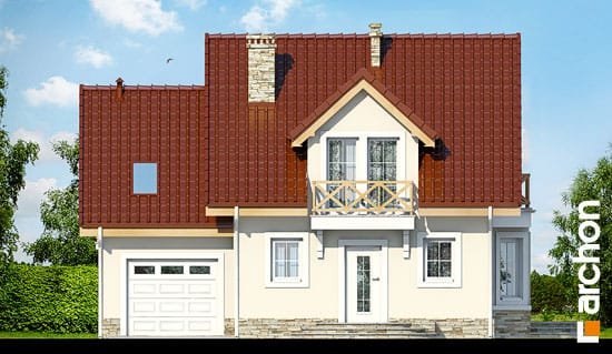 Проект дома Дом в винограде 4 вер.2 - 3 С мансардным этажом дома в Киеве