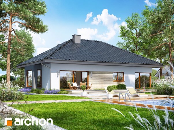 Проект дома Дом под красной рябиной 11 (Н) - 2 С мансардным этажом дома в Киеве