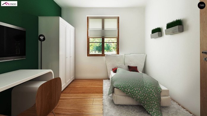 Проект дома U30 L bl - 6 С мансардным этажом дома в Киеве