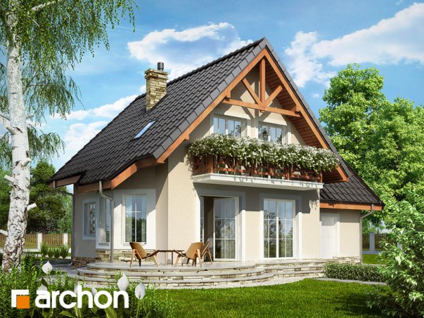 Проект дома Дом в винограде 2 вер.2 - 2 С мансардным этажом дома в Киеве