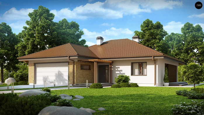 Проект дома U203 - 2 Одноэтажные дома в Киеве