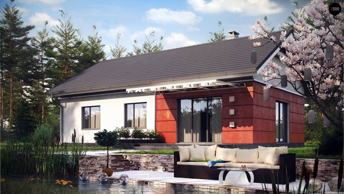 Проект дома U241 - 2 Одноэтажные дома в Киеве