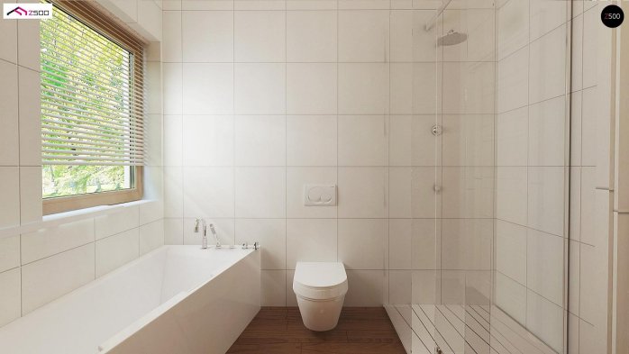 Проект дома U8 B 40 - 10 С мансардным этажом дома в Киеве