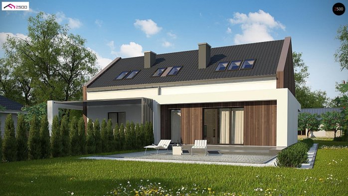 Проект дома U346 - 6 С мансардным этажом дома в Киеве