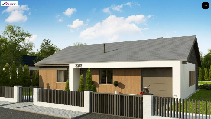 Проект дома U387 - 6 Одноэтажные дома в Киеве