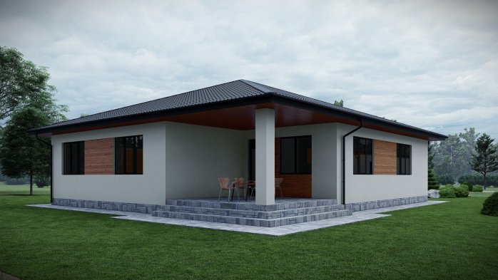 Проект дома DBT 621 - 2 Одноэтажные дома в Киеве