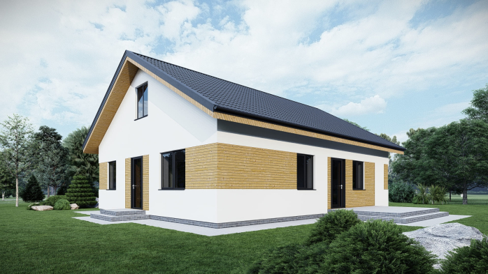 Проект дома DBT 575 - 1 Одноэтажные дома в Киеве