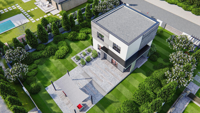 Проект дома Ux554 el - 12 Двухэтажные дома в Киеве