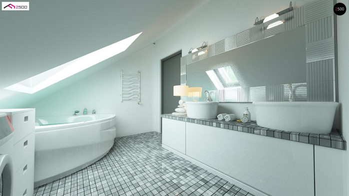 Проект дома U122 - 7 С мансардным этажом дома в Киеве