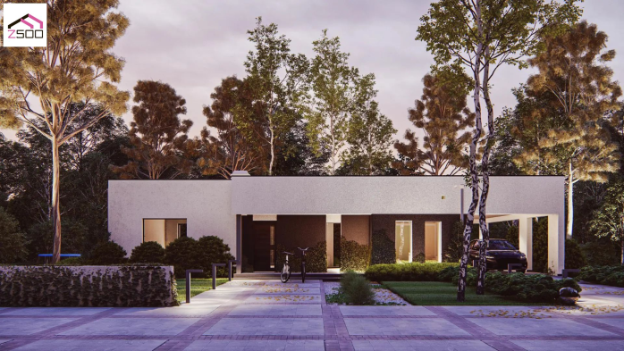 Проєкт будинку Ux270 - Одноповерхові дома у Києві