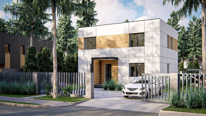 Проект дома Ux212 - 1 Двухэтажные дома в Киеве