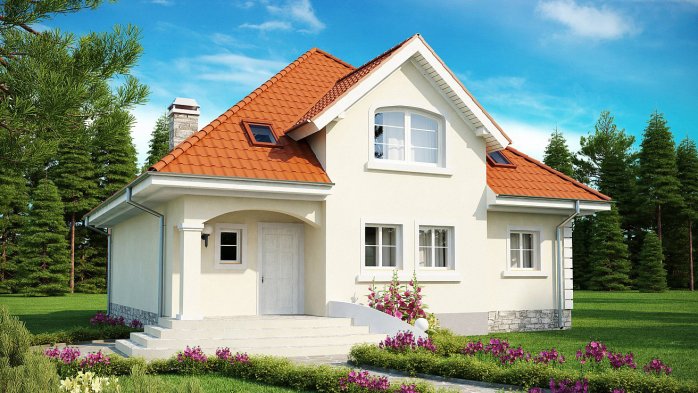 Проект дома U18 P - 2 С мансардным этажом дома в Киеве