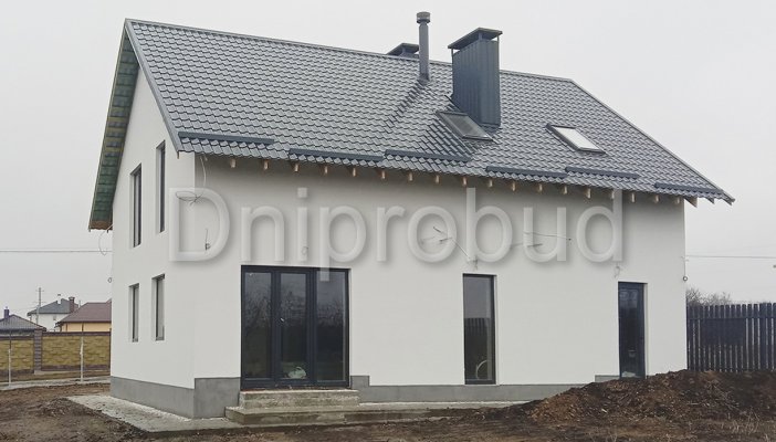 Мансардный дом в с. Дослидное (Запорожская)