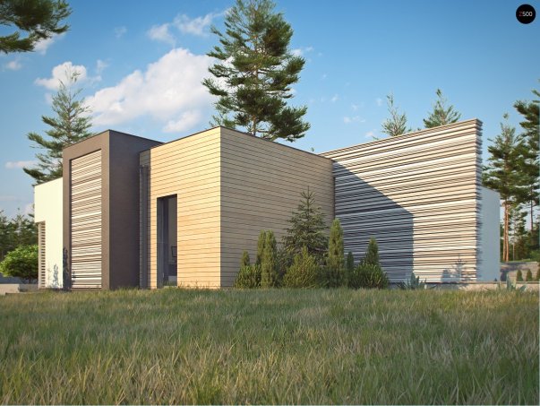Проект дома Ux65 - 4 Одноэтажные дома в Киеве