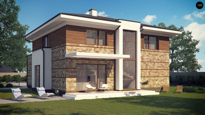 Проект дома Ux62 - 4 Двухэтажные дома в Киеве