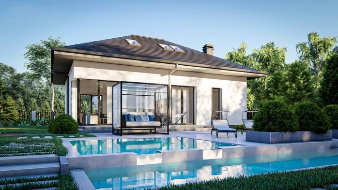 Проект дома U481 - 2 С мансардным этажом дома в Киеве