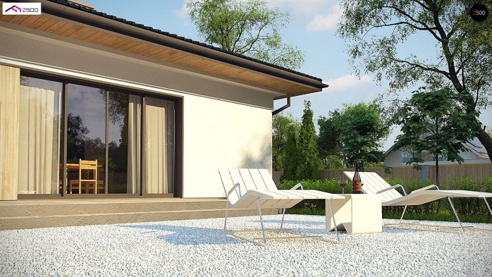 Проект дома U354 - 6 Одноэтажные дома в Киеве