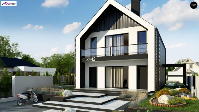 Проект дома U442 - 3 С мансардным этажом дома в Киеве