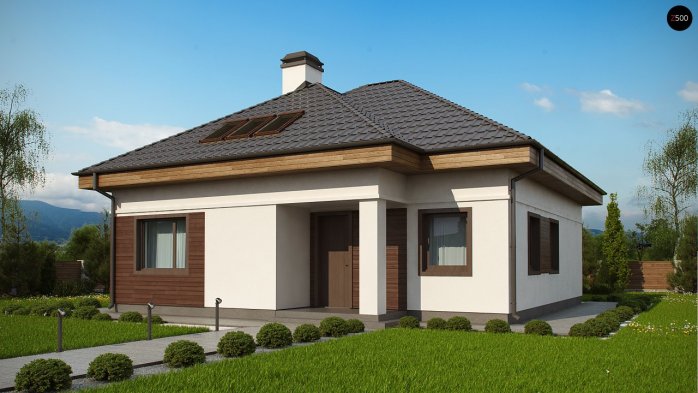 Проект дома U64 a - 1 С мансардным этажом дома в Киеве