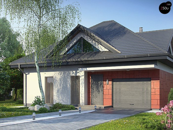 Проект дома U278 S - 1 С мансардным этажом дома в Киеве