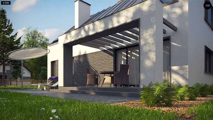 Проект дома U353 - 4 С мансардным этажом дома в Киеве