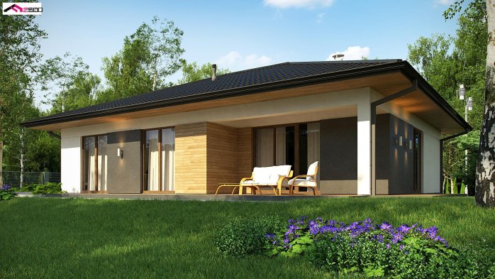Проект дома U368 D S - 4 Одноэтажные дома в Киеве