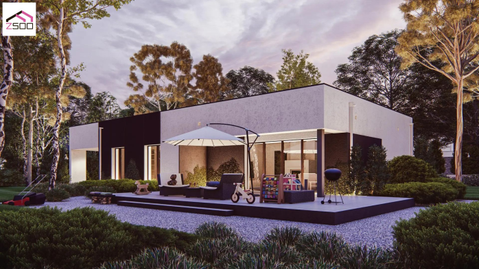 Проєкт будинку Ux270 - Одноповерхові дома у Києві