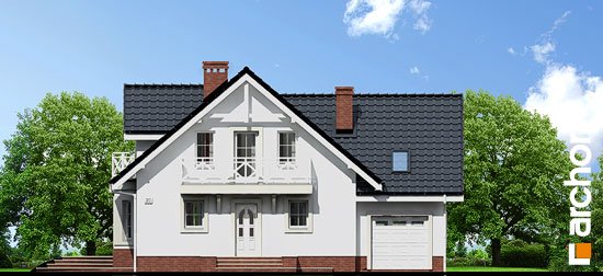 Проект дома Дом в рододендронах 5 (П) вер.2 - 3 С мансардным этажом дома в Киеве