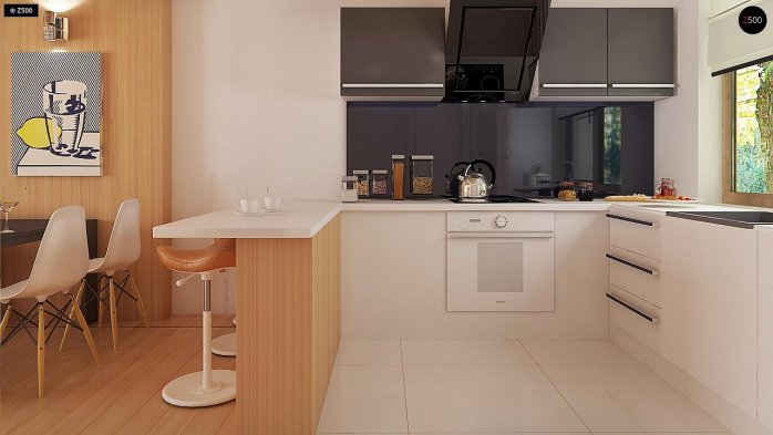 Проект дома U69 - 8 Одноэтажные дома в Киеве