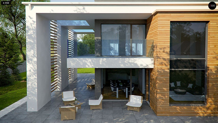 Проект дома Ux75 - 4 Двухэтажные дома в Киеве