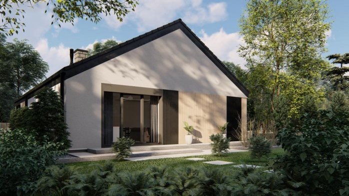 Проект дома U520 - 4 Одноэтажные дома в Киеве