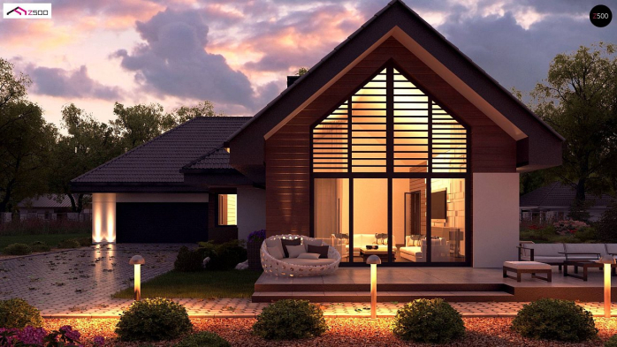 Проект дома U402 B+ - 6 Одноэтажные дома в Киеве