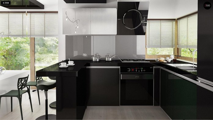 Проект дома U245 - 9 С мансардным этажом дома в Киеве