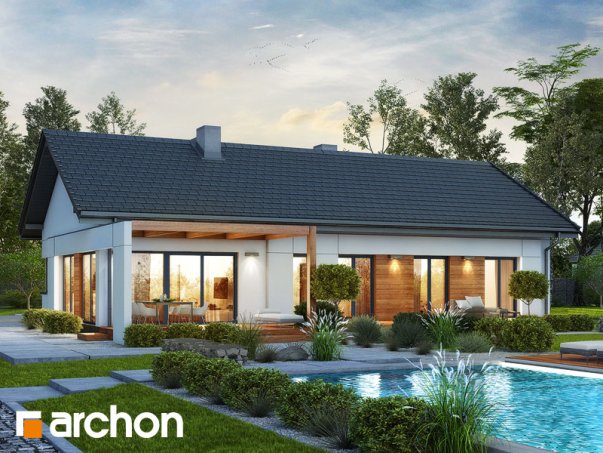 Проект дома Дом в базилике 2 - 2 Одноэтажные дома в Киеве