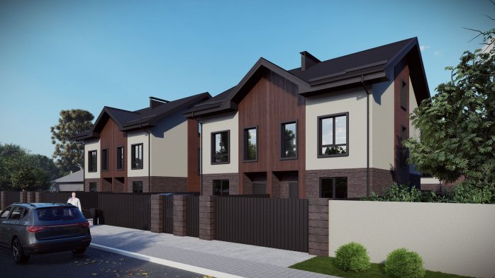 Проект дома DBT 650 - 1 Двухэтажные дома в Киеве