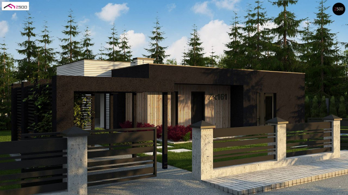 Проект дома Ux161 - 1 Одноэтажные дома в Киеве