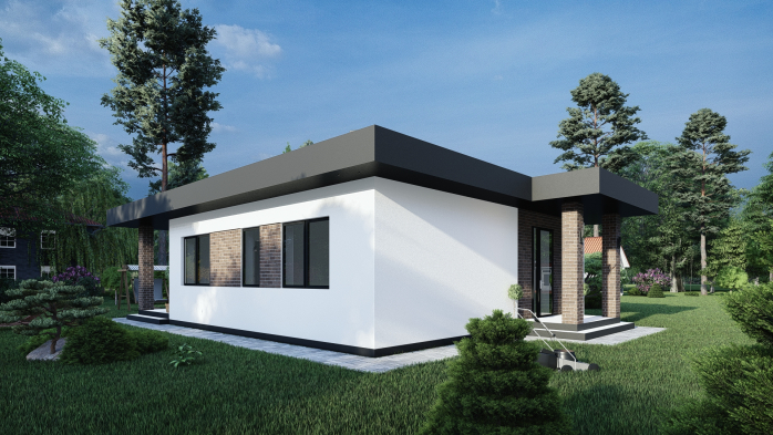 Проект дома DBT 381 - 4 Одноэтажные дома в Киеве
