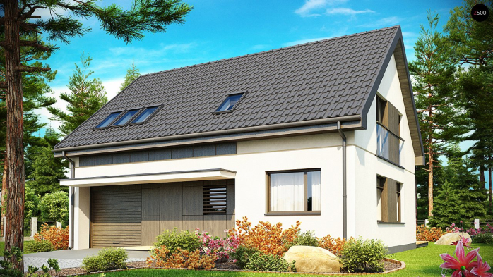 Проект дома U183 - 2 С мансардным этажом дома в Киеве