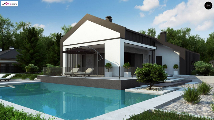 Проект дома U458 - 2 Одноэтажные дома в Киеве