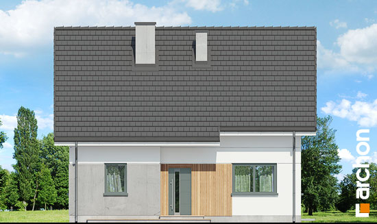 Проект дома Дом в хлорофитуме вер.3 - 3 С мансардным этажом дома в Киеве