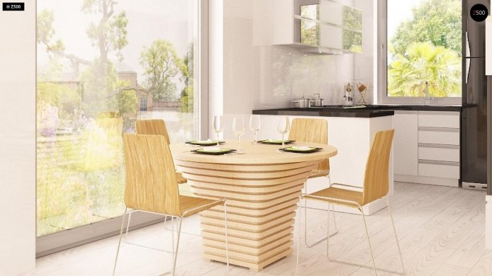 Проєкт будинку U126 - З мансардним поверхом дома у Києві