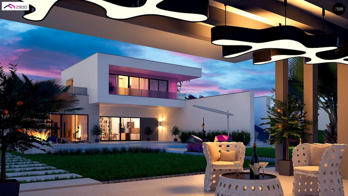 Проект дома Ux98 - 1 Двухэтажные дома в Киеве